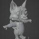 Cartoon Fox Rigged Base Mesh 3D Model - 3DOcean Item for Sale