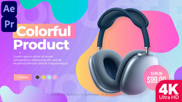Colorful Product Promo || Product Sale Promo (MOGRT)