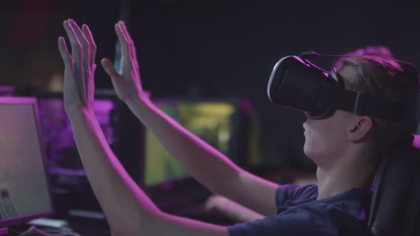 Gen Z Guy In VR Headset