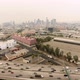 Aerial View with Downtown LA from near 10 Freeway Moving Cars Gloomy Day Pandemic Covid-19 - VideoHive Item for Sale