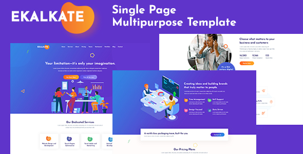 Ekalkate - A Multipurpose  PSD Template