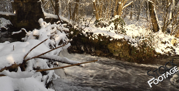 "Winter Stream" FullHD Stock Footage H.264