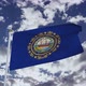New Hampshire Flag With Sky - VideoHive Item for Sale
