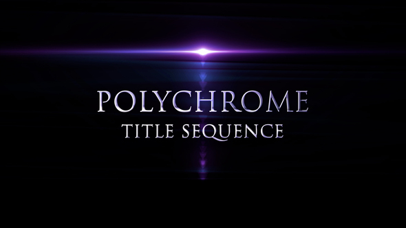 Polychrome Intro Title Sequence - Metal Waves and Light Flares - After Effects