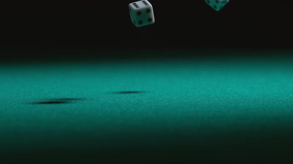 Dice falling in slow motion; shot on Phantom Flex 4K at 1000 fps alt