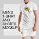 7 Men's T-Shirt and Shorts Mockups - GraphicRiver Item for Sale