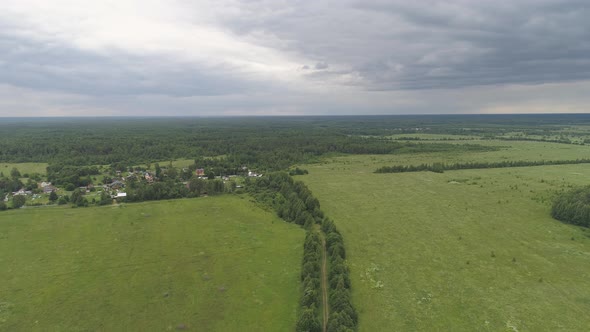 Summer Landscape in the Countryside