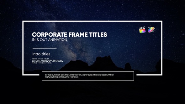 Frame Titles I FCPX & Motion alt