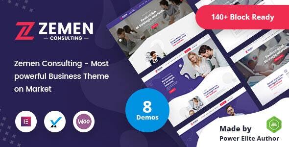 Zemen - Multi-Purpose Consulting Business WordPress Theme + RTL