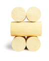 Stack of Wooden Cylindrical Blocks - PhotoDune Item for Sale