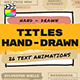 Hand Drawn Brush Titles Lower Thirds - VideoHive Item for Sale