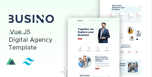 Busino - VueJS Digital Agency Template