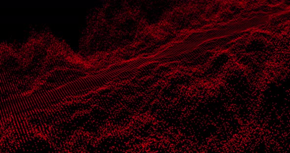 Abstract particle  background animation.Abstract Waves Animation