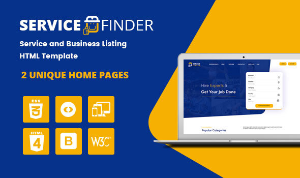 Service Finder - Provider and Business Listing HTML Template