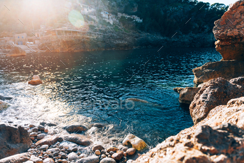 sland of Mallorca or Palma de Majorca in the western Mediterranean, Balearic Islands, Spain