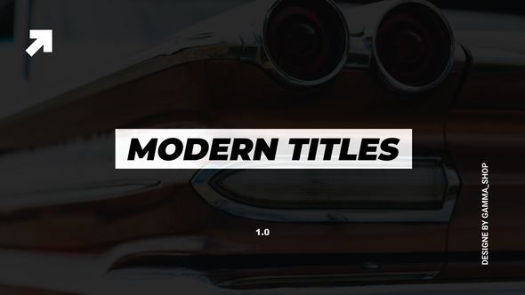 Modern Titles & Lower Thirds | After Effects