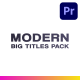 Big Modern Titles For Premiere Pro - VideoHive Item for Sale