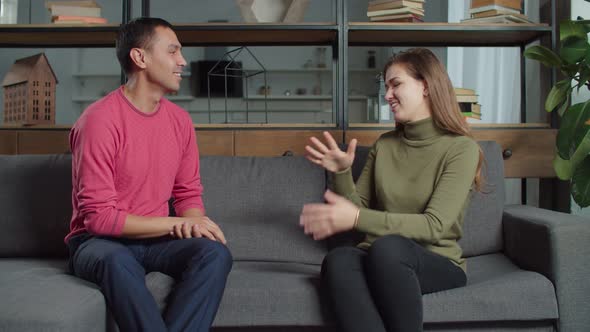 Hearing Impaired Man Flirting with Deaf Woman