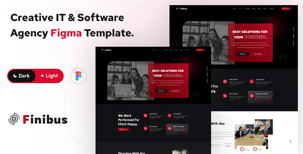 Finibus - Creative IT & Software Agency Figma Template