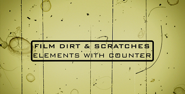 Film Dirt & Scratches Elements PACK alt