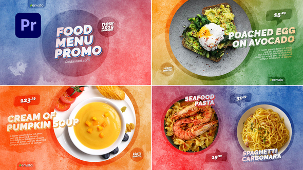 Food Menu Promo | Premiere Pro