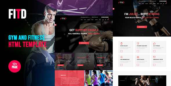 FitD - Gym and Fitness HTML Template