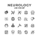 Set Line Icons of Neurology - GraphicRiver Item for Sale