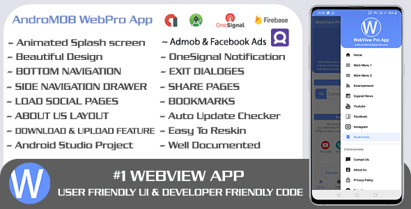 WebPro - Easy Configurable Android WebView Pro App Template