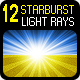12 Starburst Light Rays - Customizable  - GraphicRiver Item for Sale