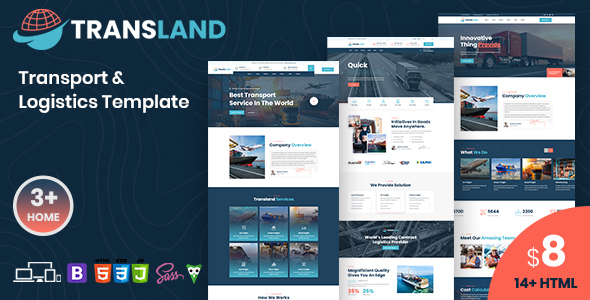 Transland - Transportation & Logistics HTML Template
