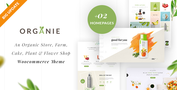 Organie - Tema WooCommerce para tienda de productos orgánicos y comida