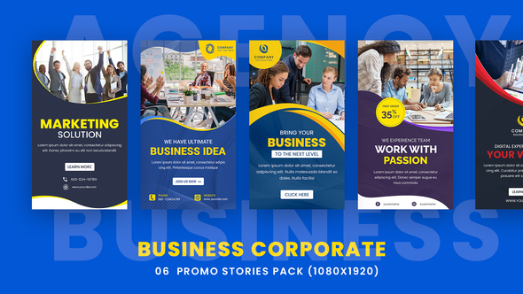Business Corporate Promo Stories Pack alt