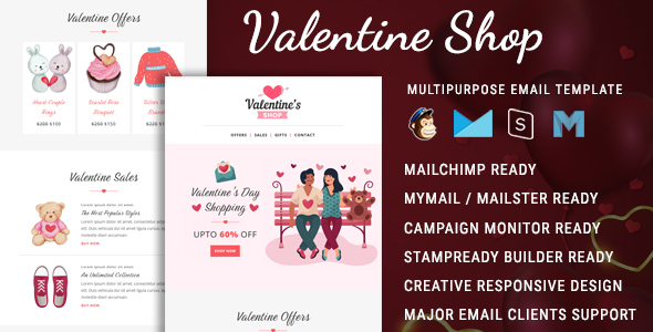 Valentine Shop - Responsive Email Newsletter Template