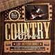 Country Music Flyer Template V8 - GraphicRiver Item for Sale