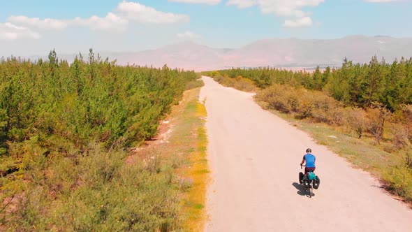 Person Cycle On Countryside Armenia