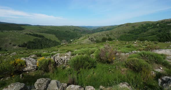 The national park of Cevennes,Pont de Monvert, Mont Lozere, France