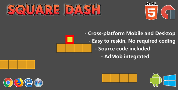 Square Dash - HTML5 Game