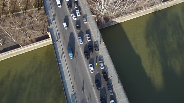 Traffic Jam On The Bridge