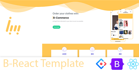 [Download] B-React Theme 1 Web Template - ThemeHits