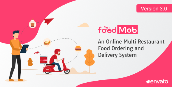 FoodMob - An Online Multi Restaurant Food Ordering and Delivery System with Contactless QR Code Menu