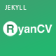 RyanCV - CV/Resume & vCard Jekyll Theme - ThemeForest Item for Sale