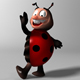 Cartoon Ladybug RIGGED - 3DOcean Item for Sale