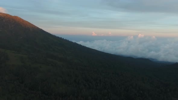 Mountain Landscape with Sunset