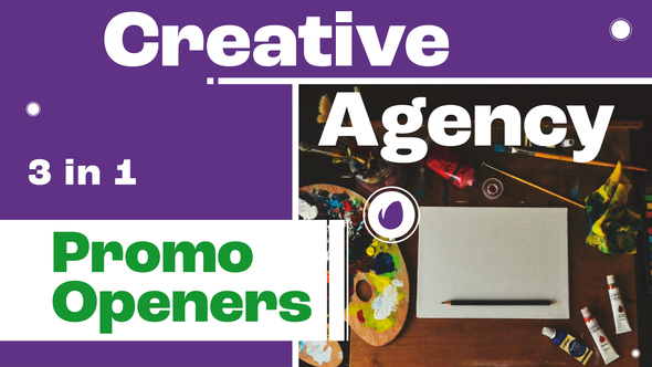 Creative Agency Promo Openers 3 in 1