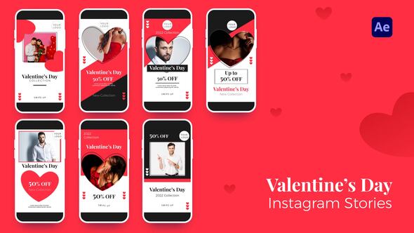 Valentine's Day / Sale Instagram Stories