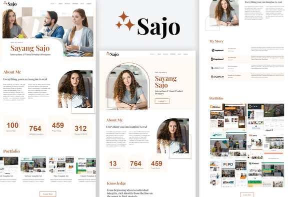 Sajo - Personal Portfolio Elementor Template Kit