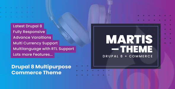 Martis Drupal 10 & 9 Multipurpose Commerce Theme
