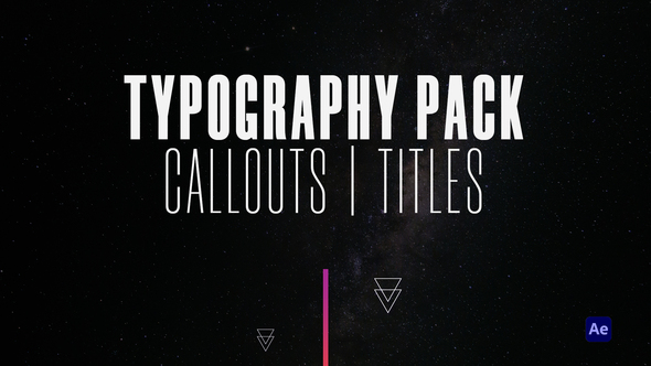 Typography Pack Callouts and Titles - After Effects
