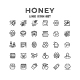Set Line Icons of Honey - GraphicRiver Item for Sale