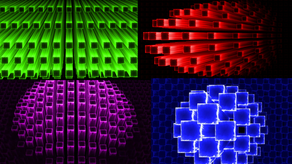 Magic Neon Cubes